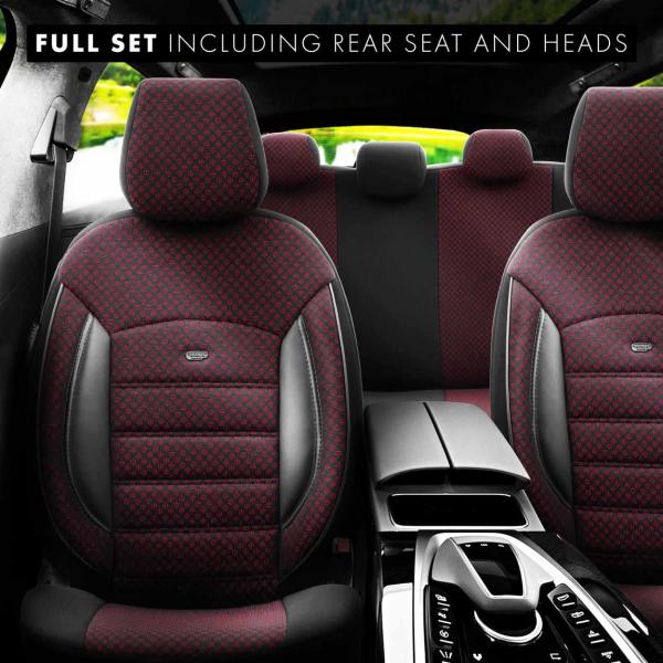 Auto Sitzbezug Set Universal Vorne und Hinten Komfortabel Komplett Set